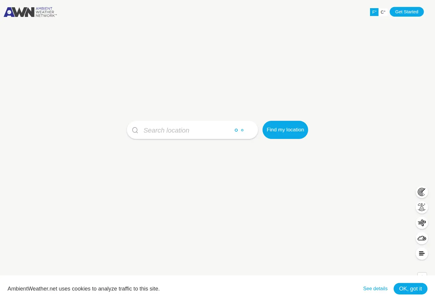 Screenshot of ambientweather.net