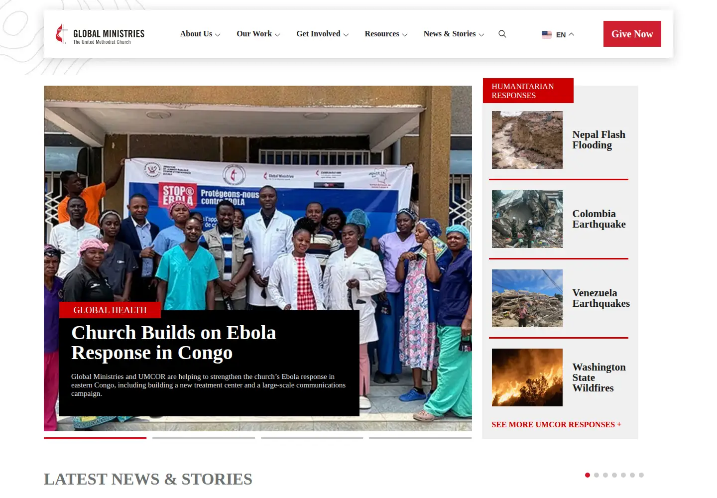 Screenshot of umcmission.org