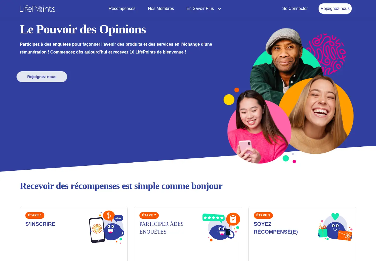 Screenshot of lifepointspanel.com
