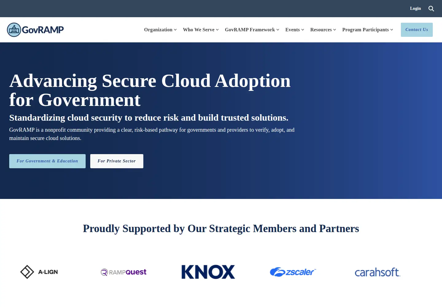Screenshot of stateramp.org