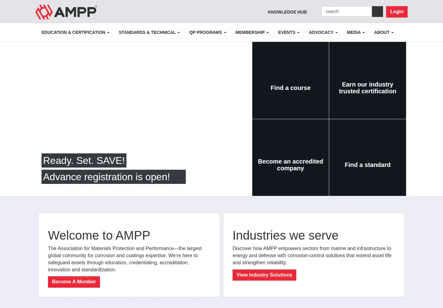 Screenshot of nace.org