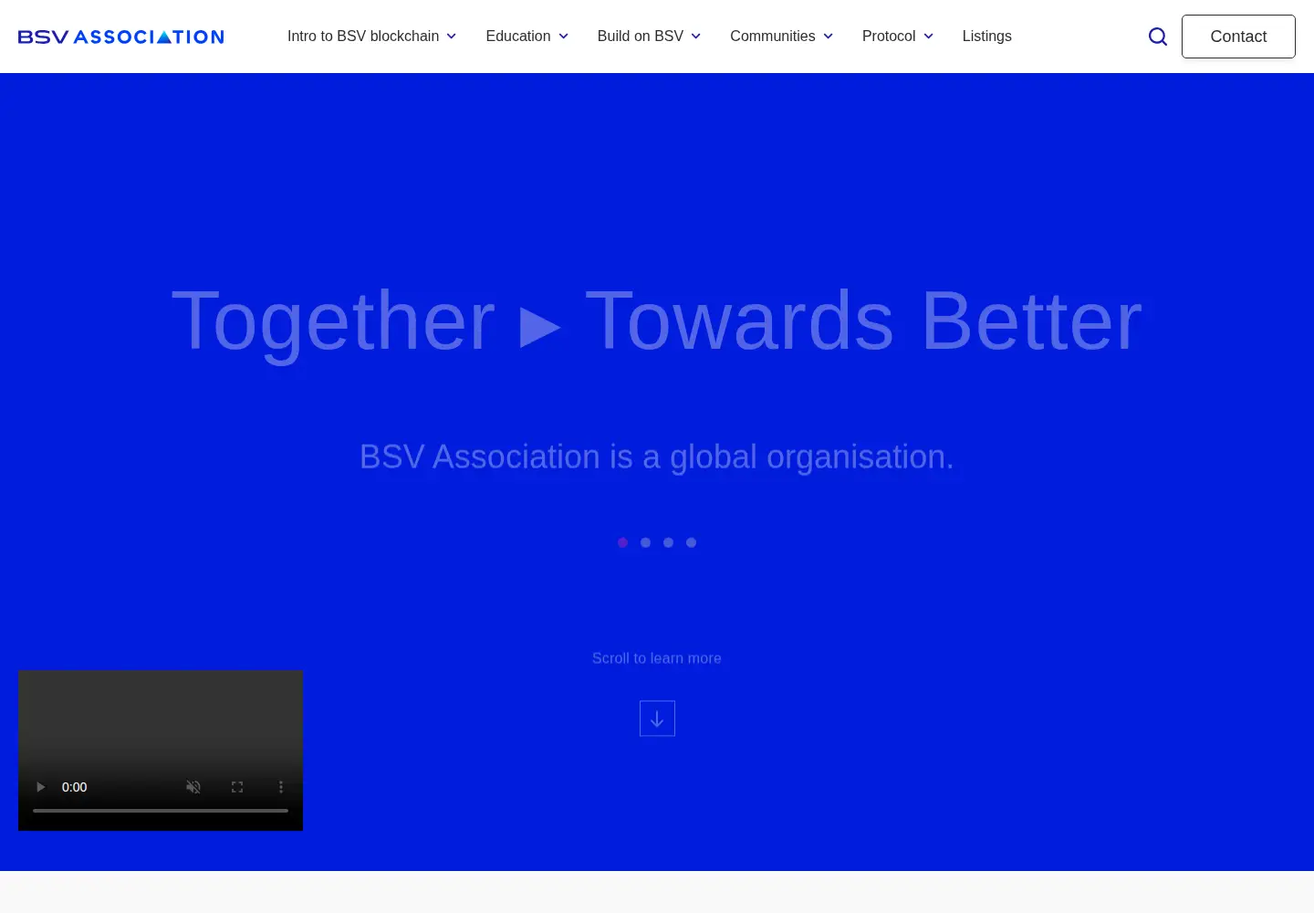 Screenshot of bsvassociation.org