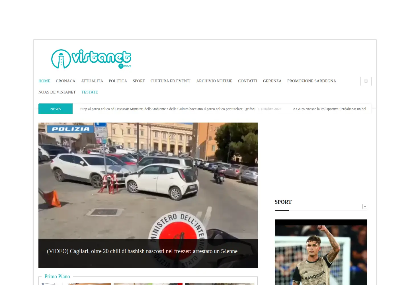 Screenshot of vistanet.it