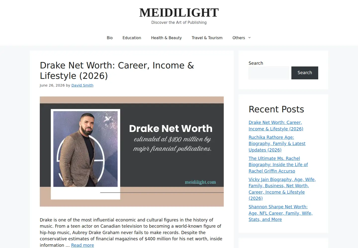 Screenshot of meidilight.com
