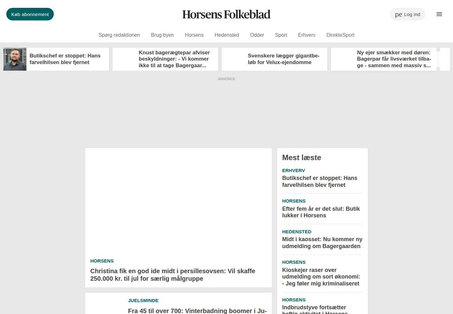 Screenshot of hsfo.dk