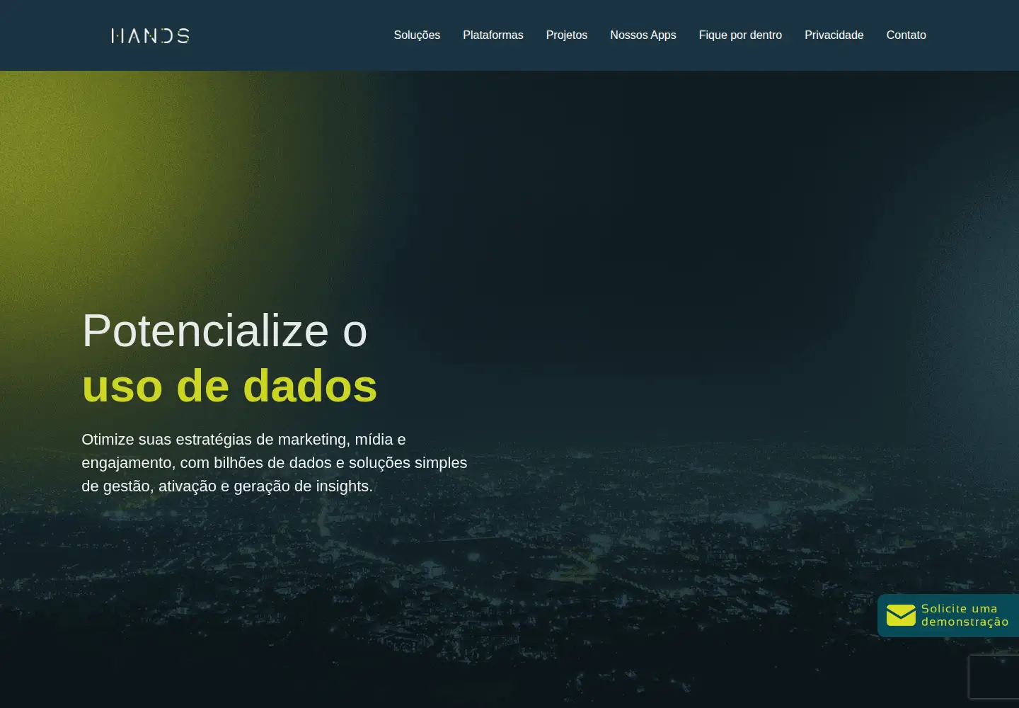 Screenshot of hands.com.br