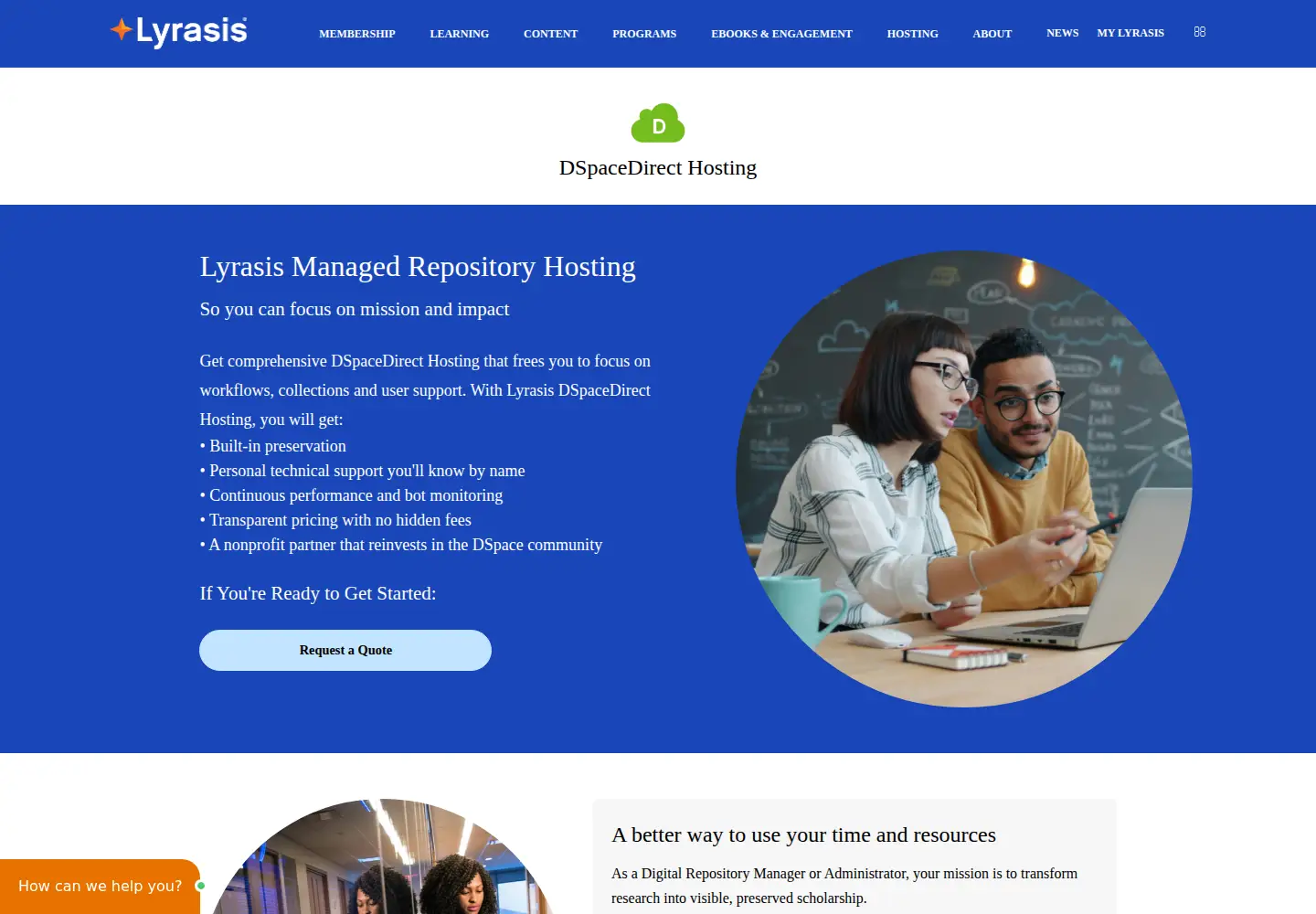 Screenshot of dspacedirect.org