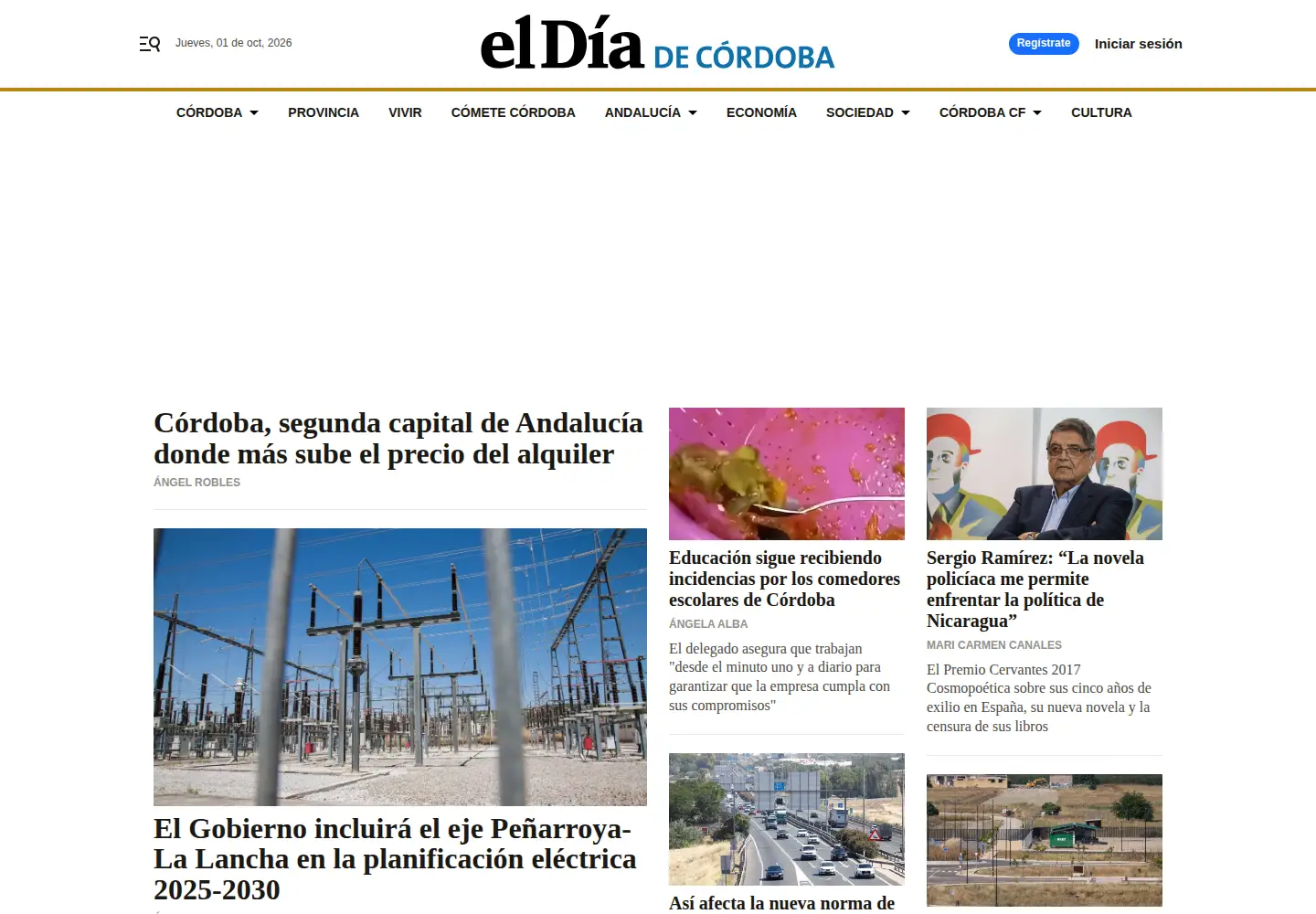 Screenshot of eldiadecordoba.es