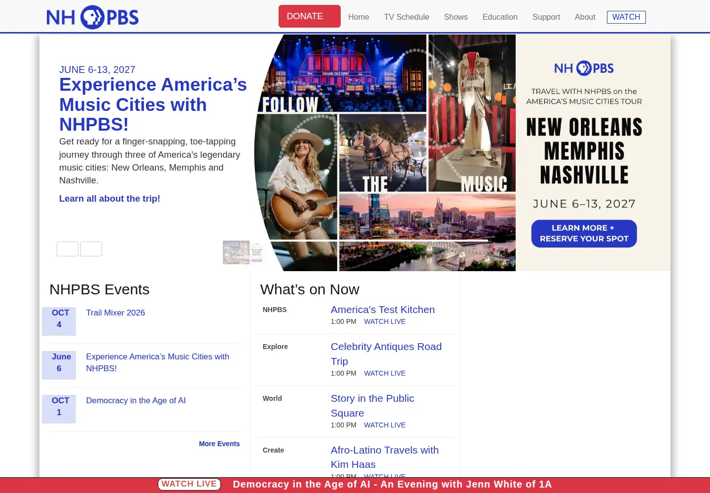 Screenshot of nhpbs.org