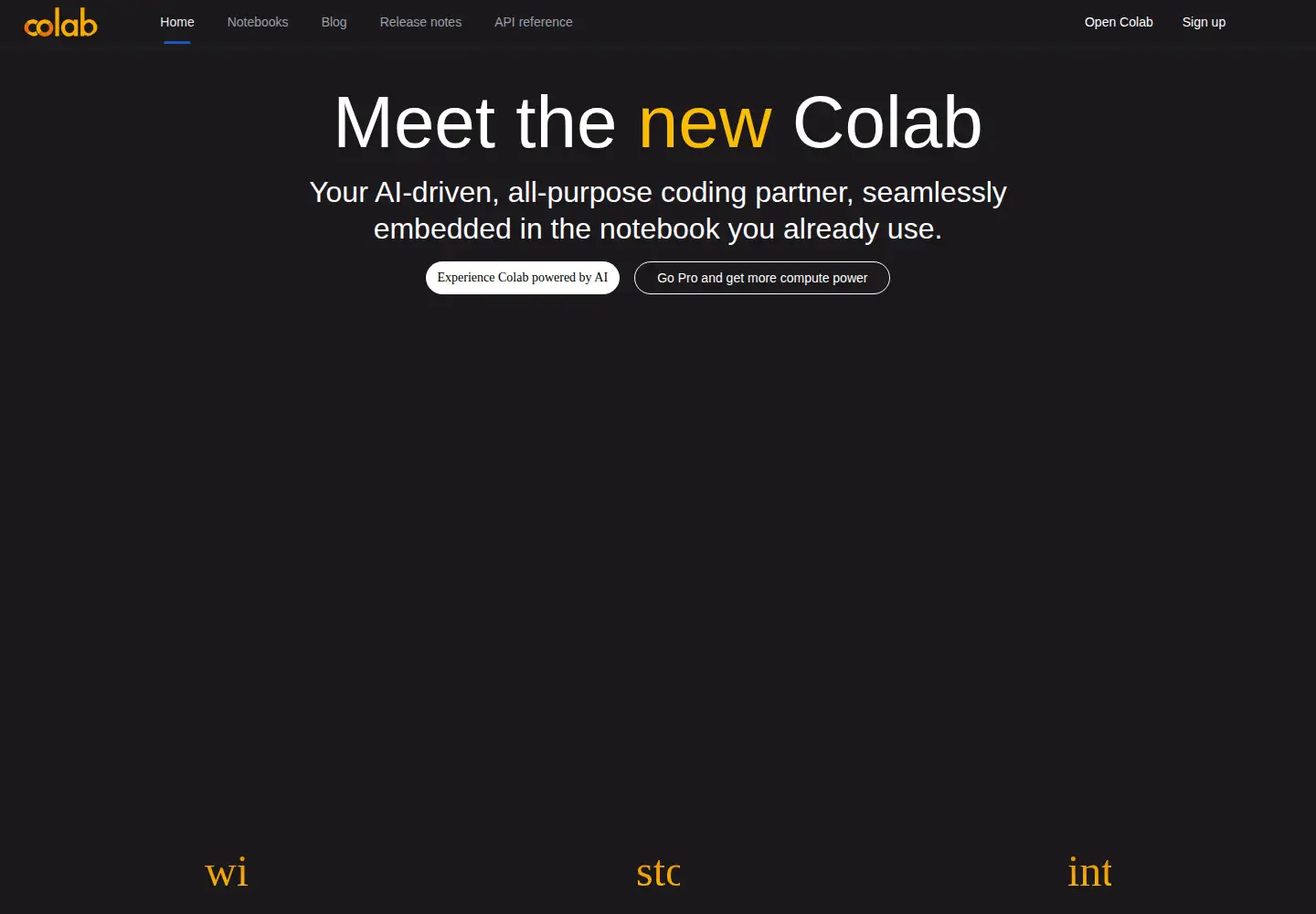 Screenshot of colab.google