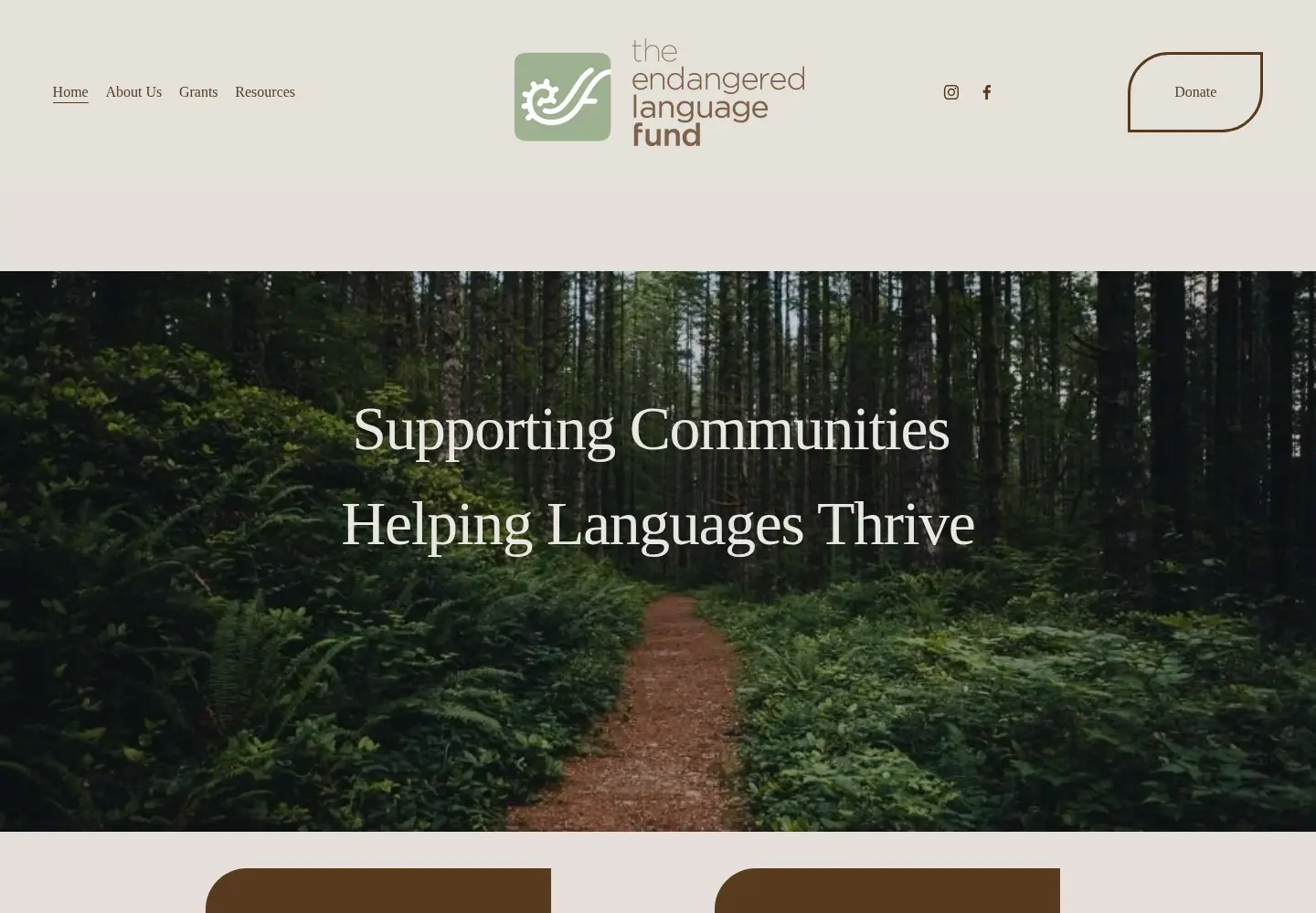 Screenshot of endangeredlanguagefund.org