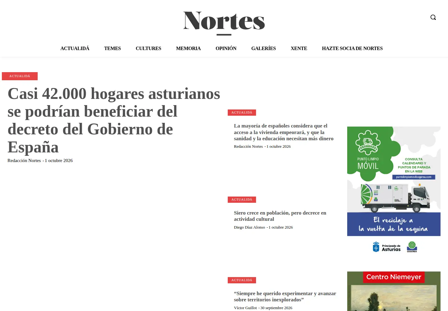 Screenshot of nortes.me