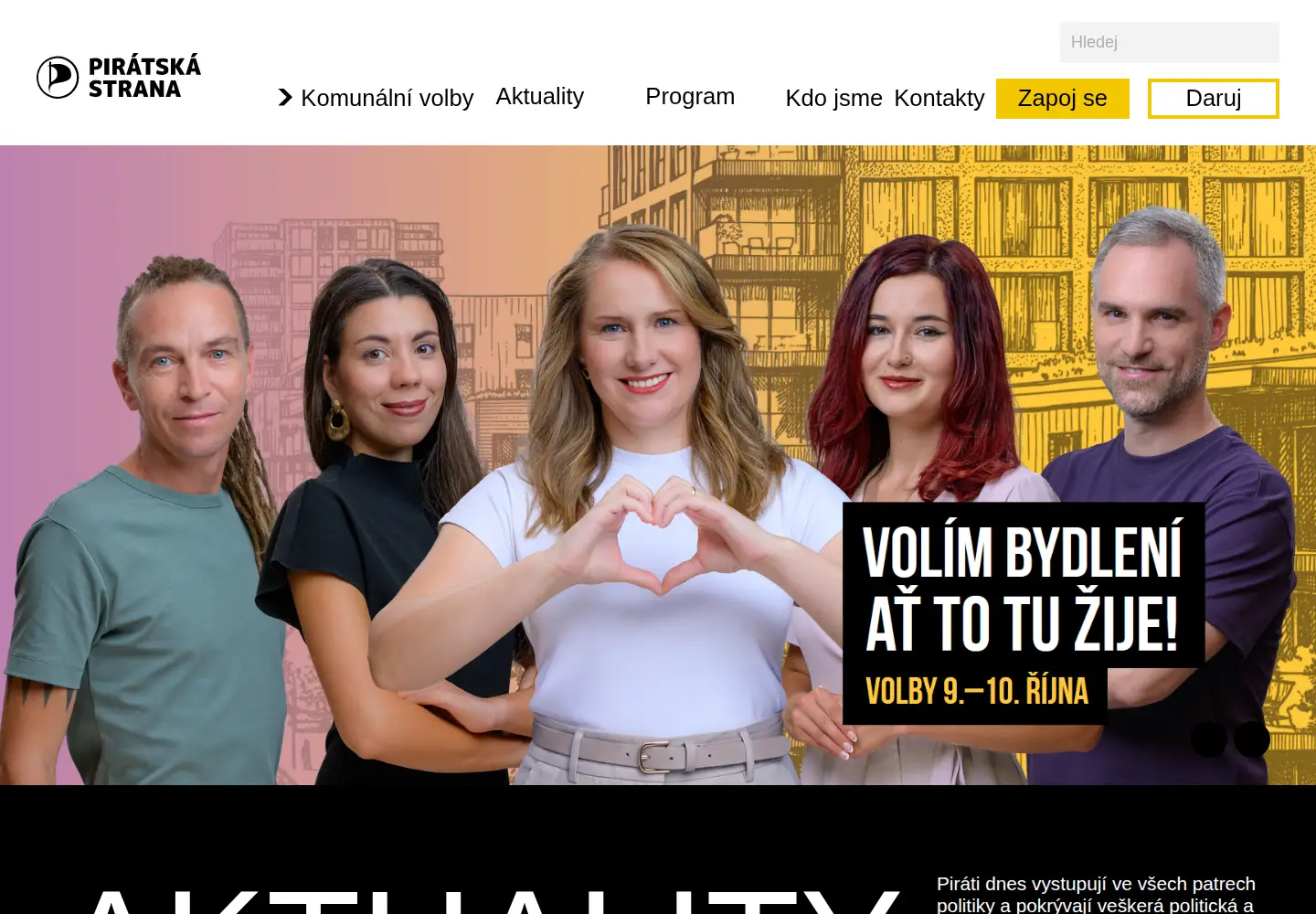 Screenshot of pirati.cz