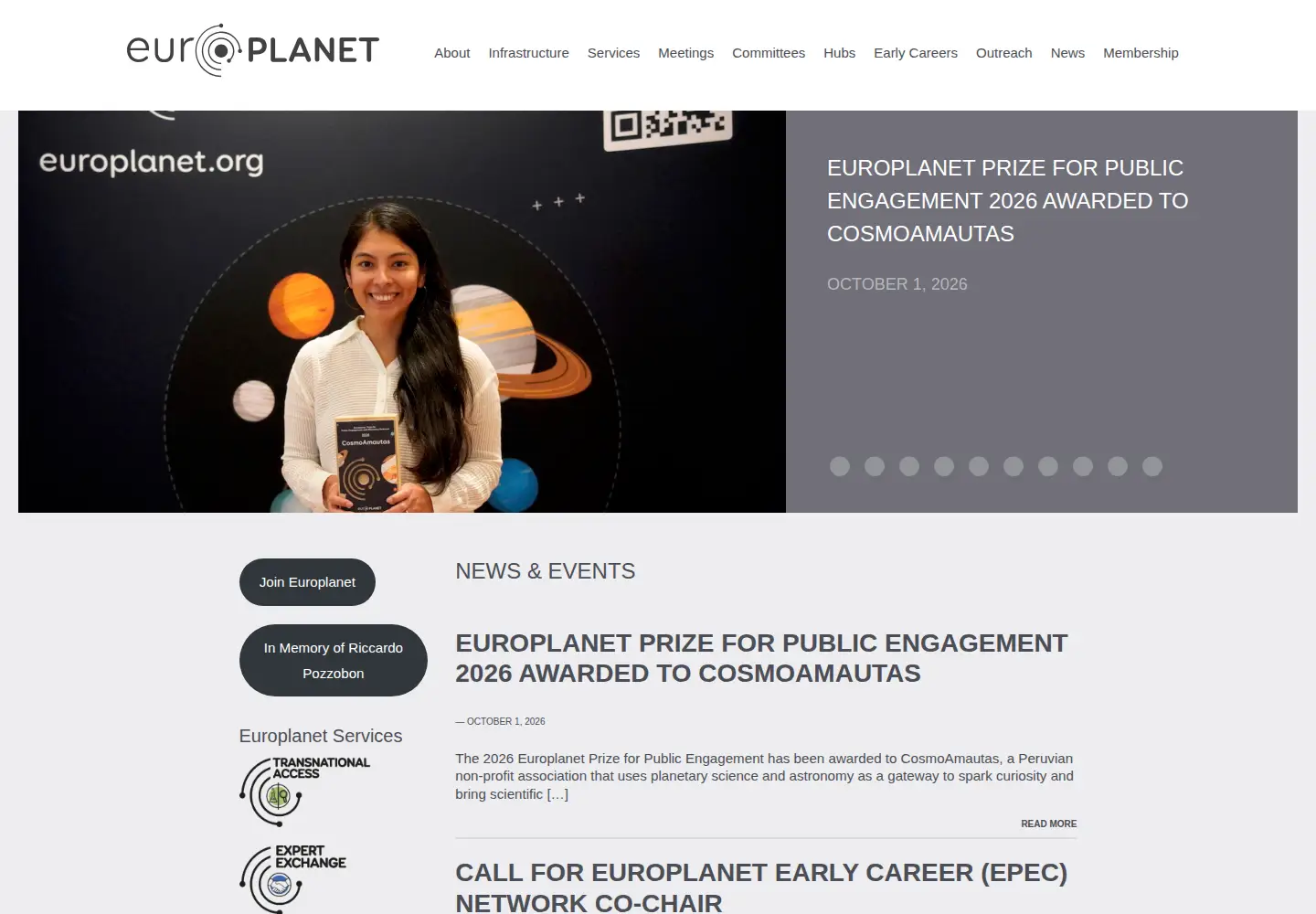 Screenshot of europlanet-society.org