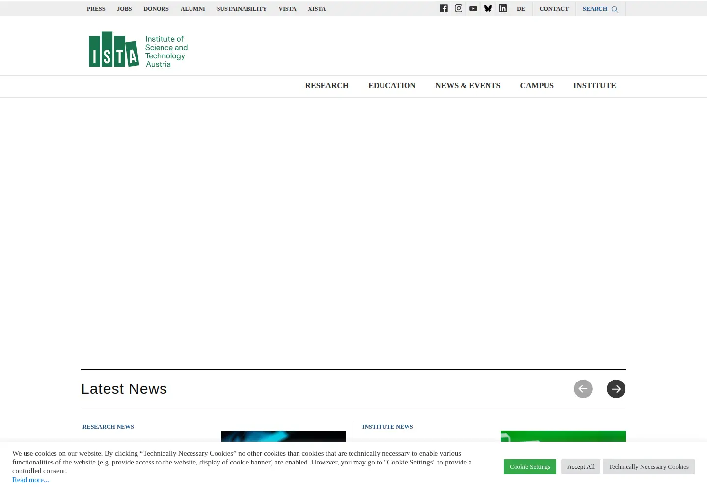 Screenshot of ista.ac.at