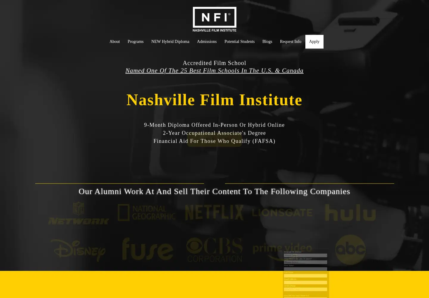 Screenshot of nfi.edu