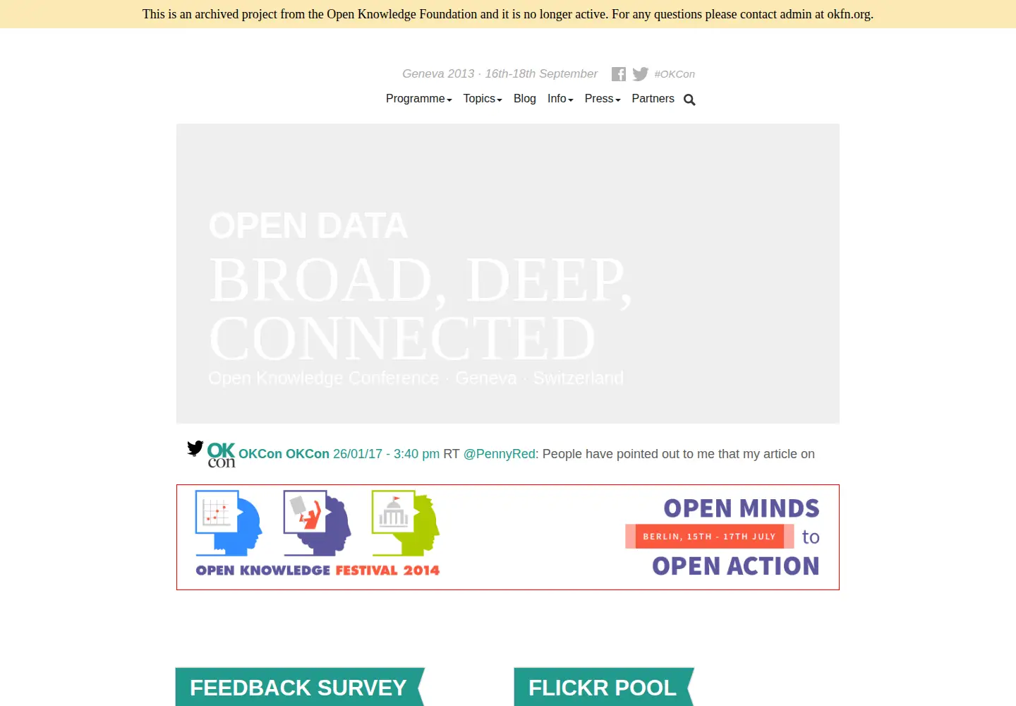 Screenshot of okcon.org