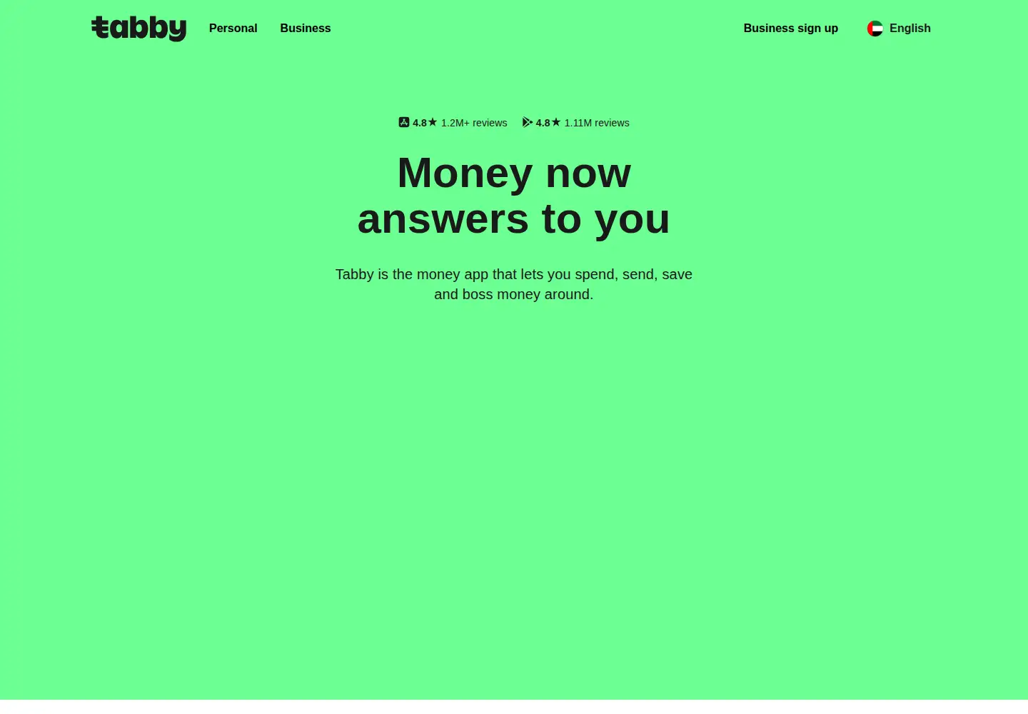 Screenshot of tabby.ai