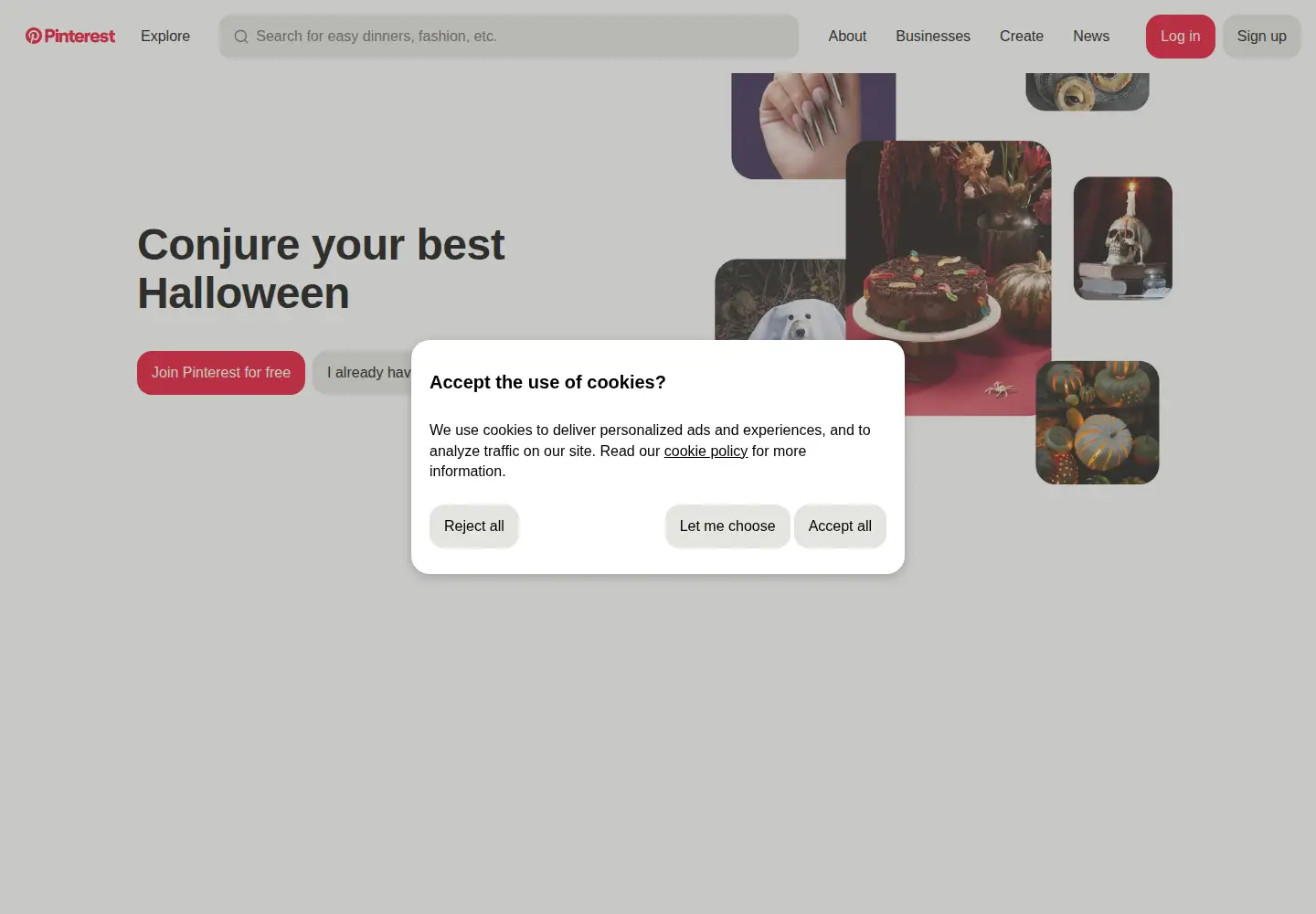 Screenshot of pinterest.cl