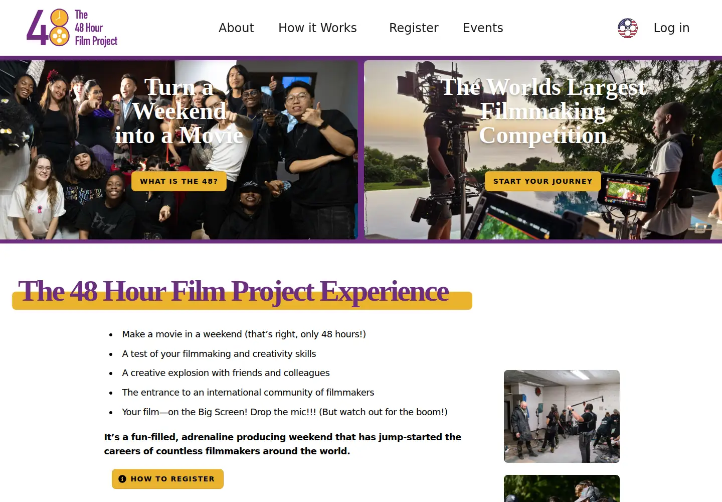 Screenshot of 48hourfilm.com