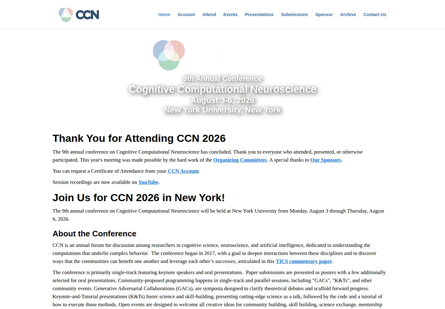 Screenshot of ccneuro.org