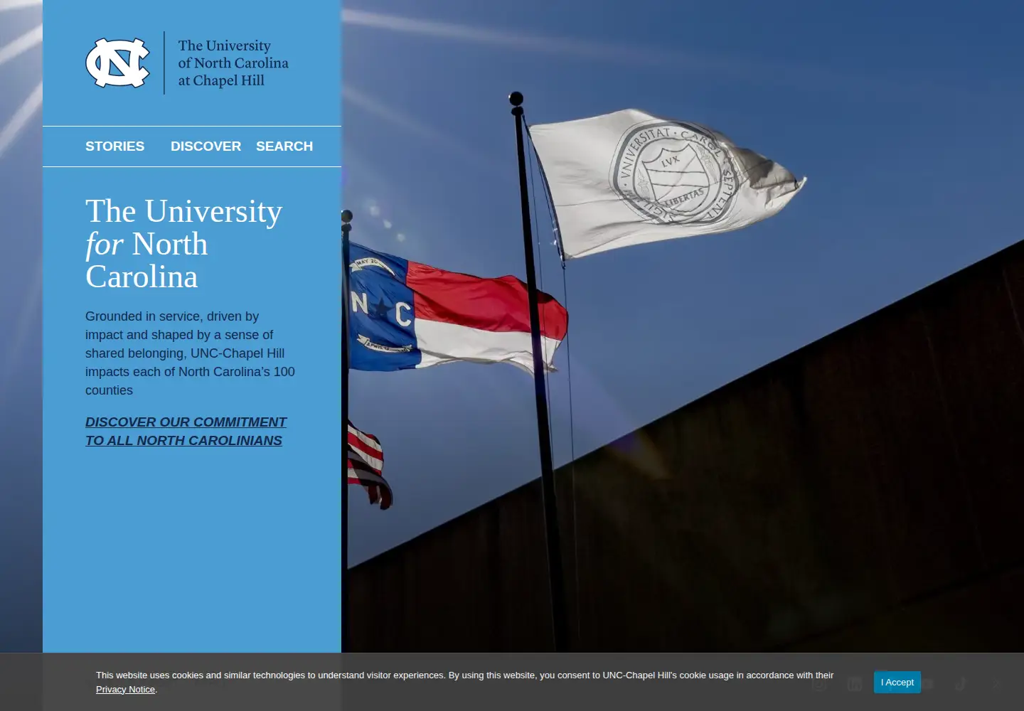 Screenshot of unc.edu