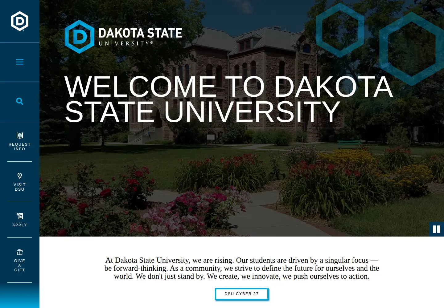 Screenshot of dsu.edu