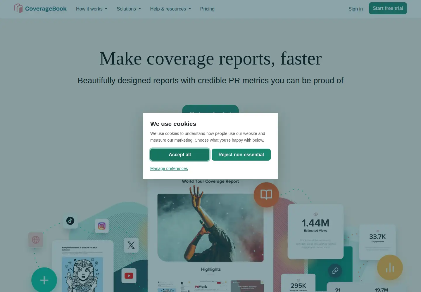 Screenshot of coveragebook.com