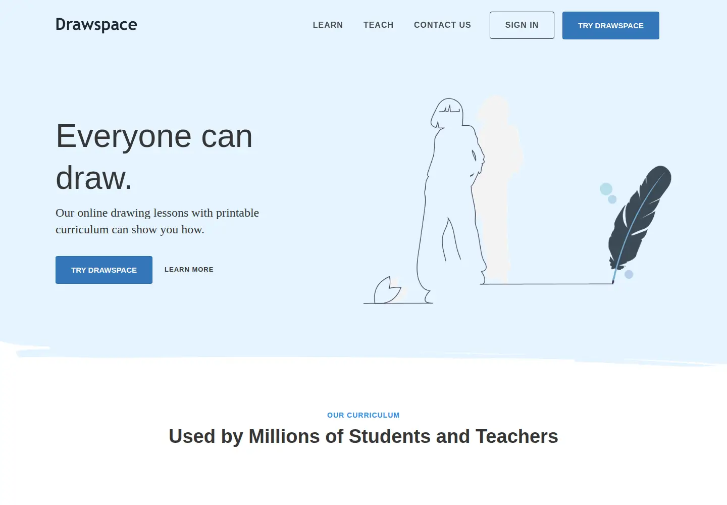 Screenshot of drawspace.com