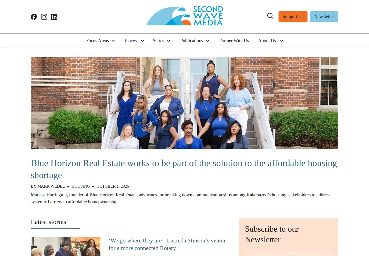 Screenshot of secondwavemedia.com
