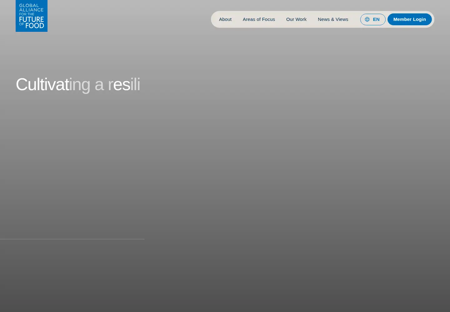 Screenshot of futureoffood.org
