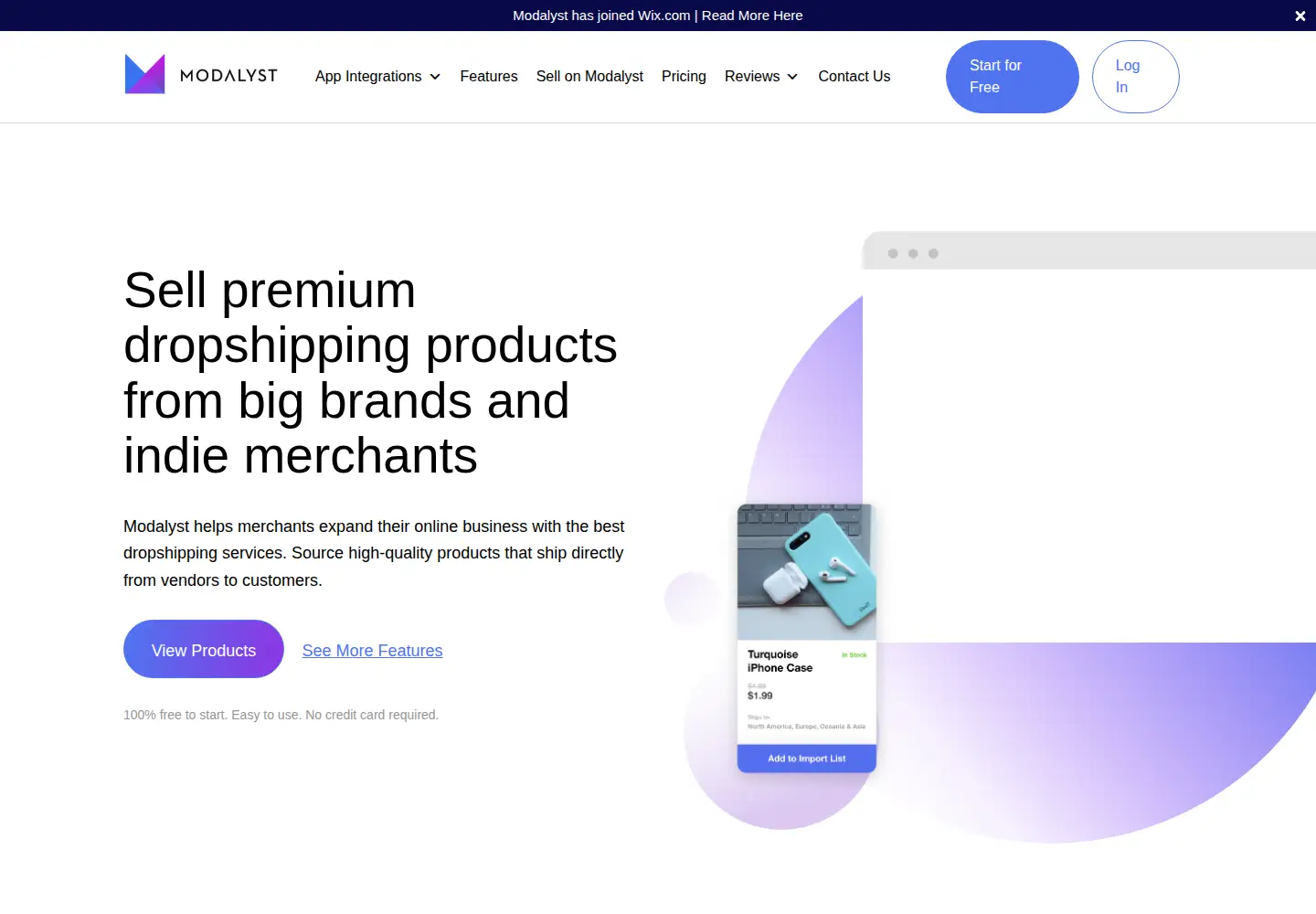 Screenshot of modalyst.co