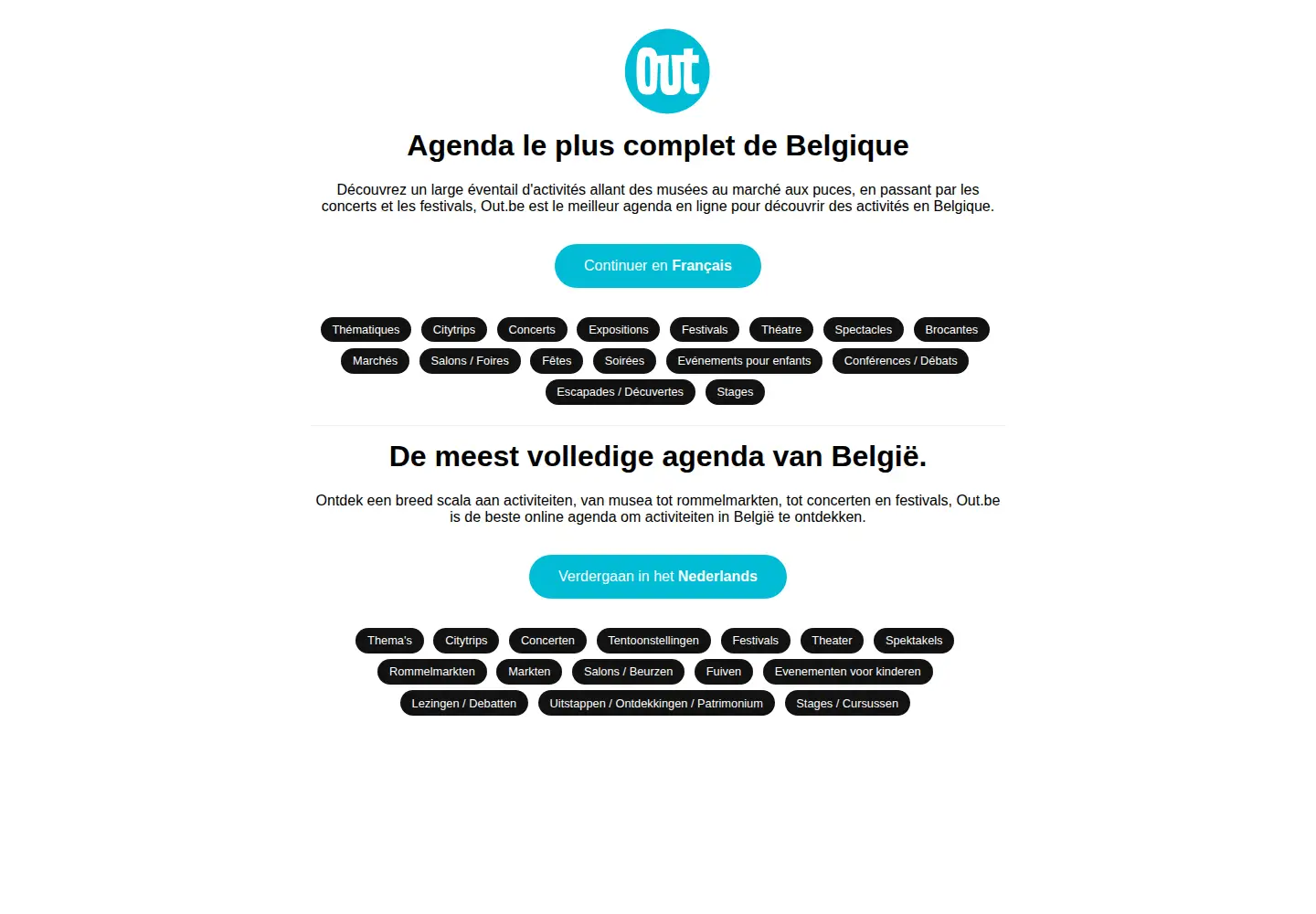 Screenshot of out.be