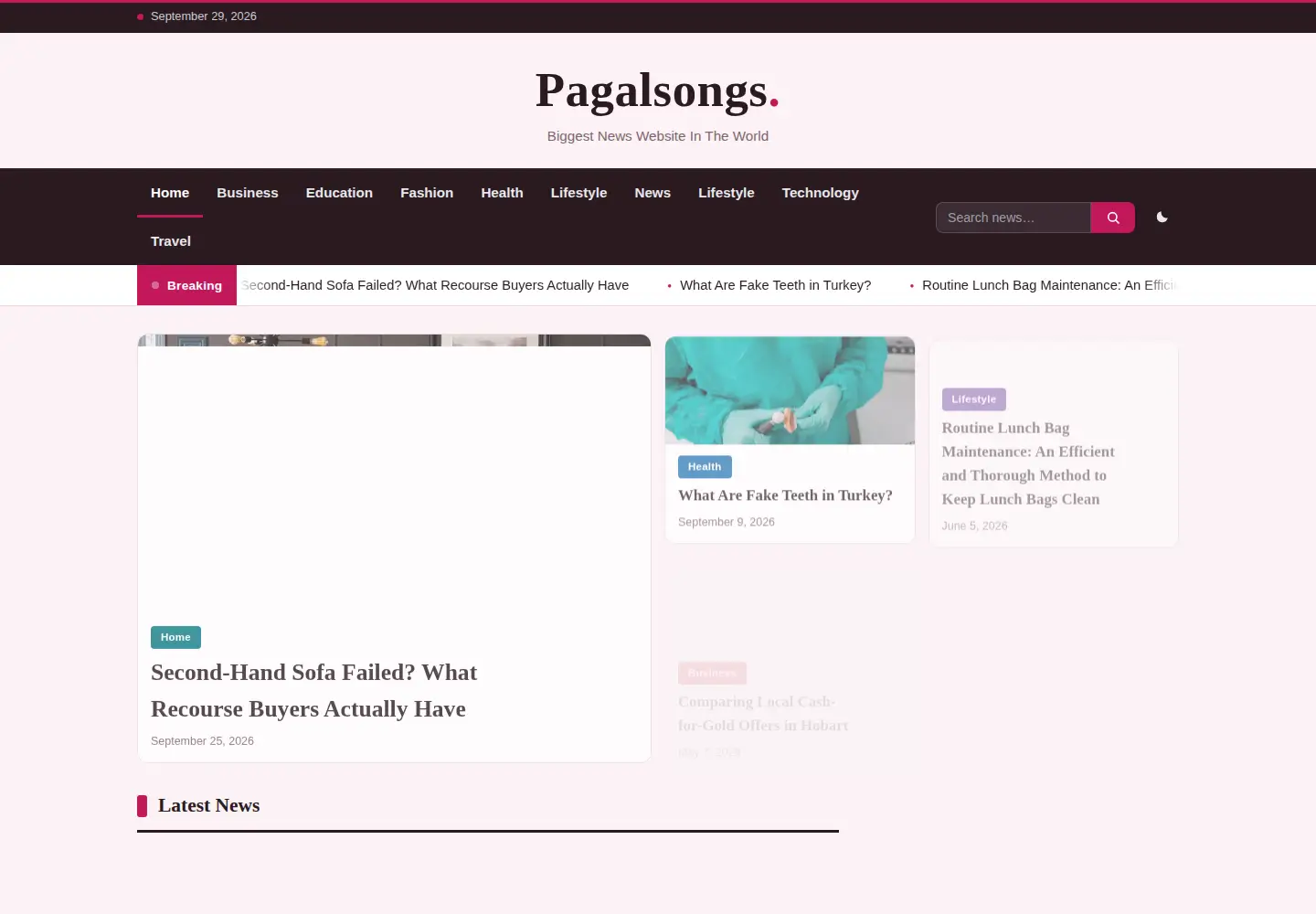 Screenshot of pagalsongs.in