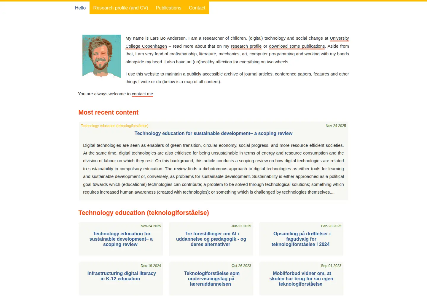 Screenshot of larsbo.org