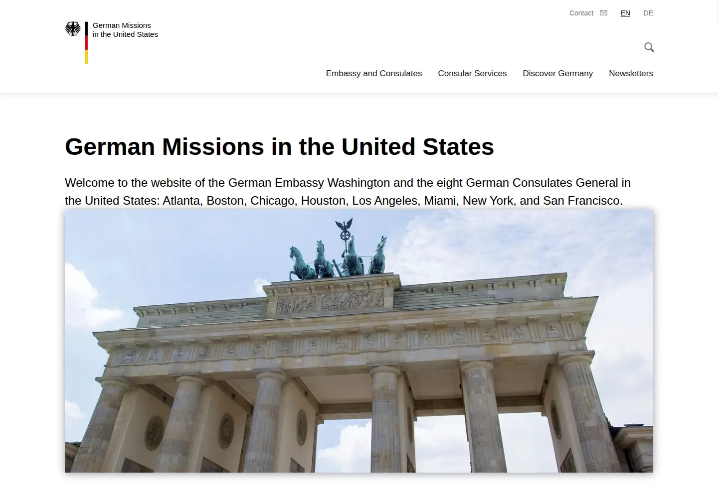 Screenshot of germany.info