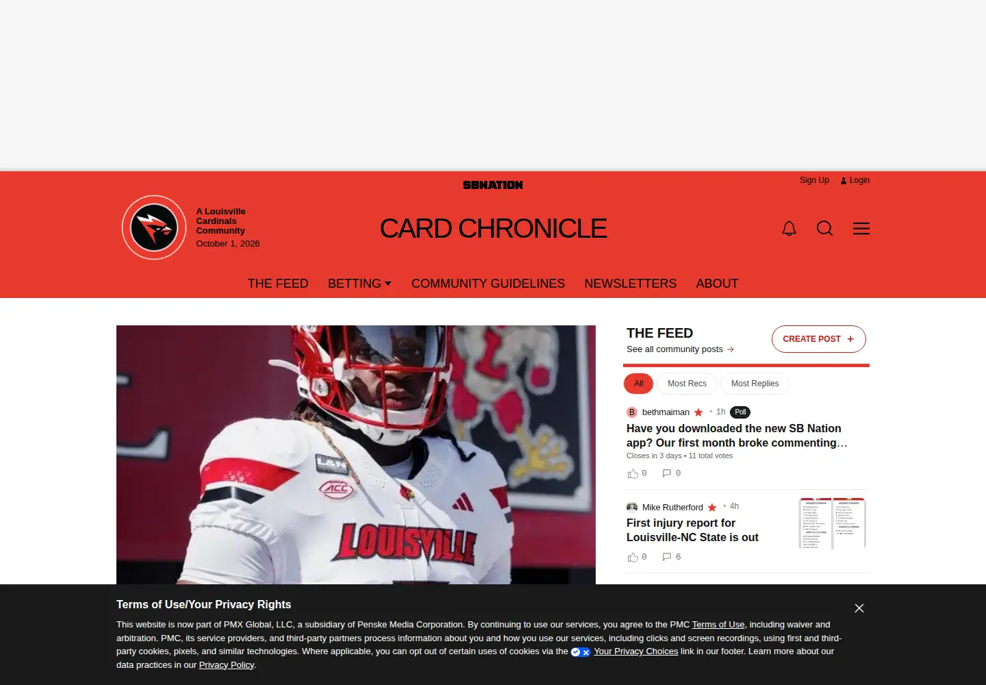 Screenshot of cardchronicle.com