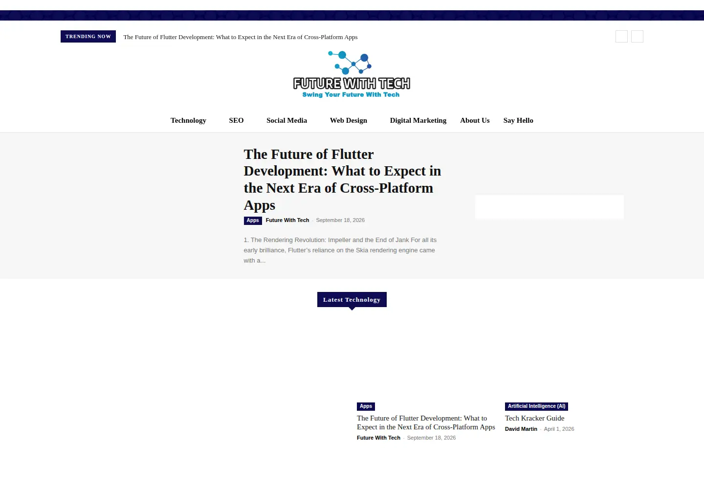 Screenshot of futurewithtech.com