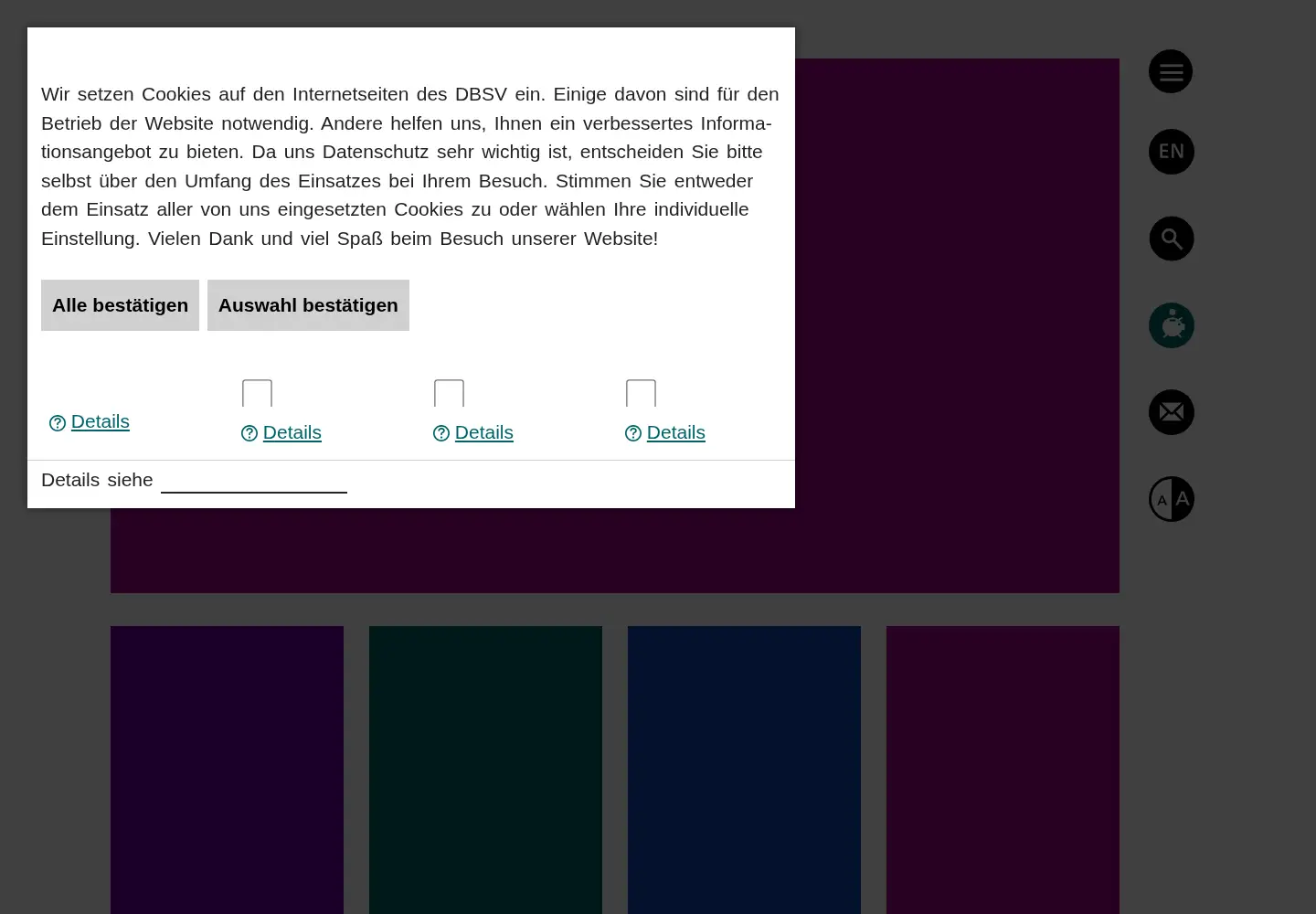 Screenshot of dbsv.org