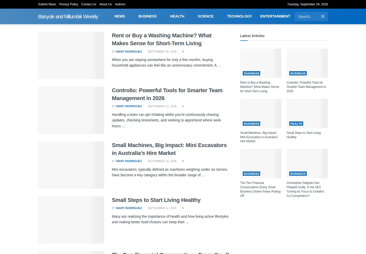 Screenshot of banyuleandnillumbikweekly.com.au