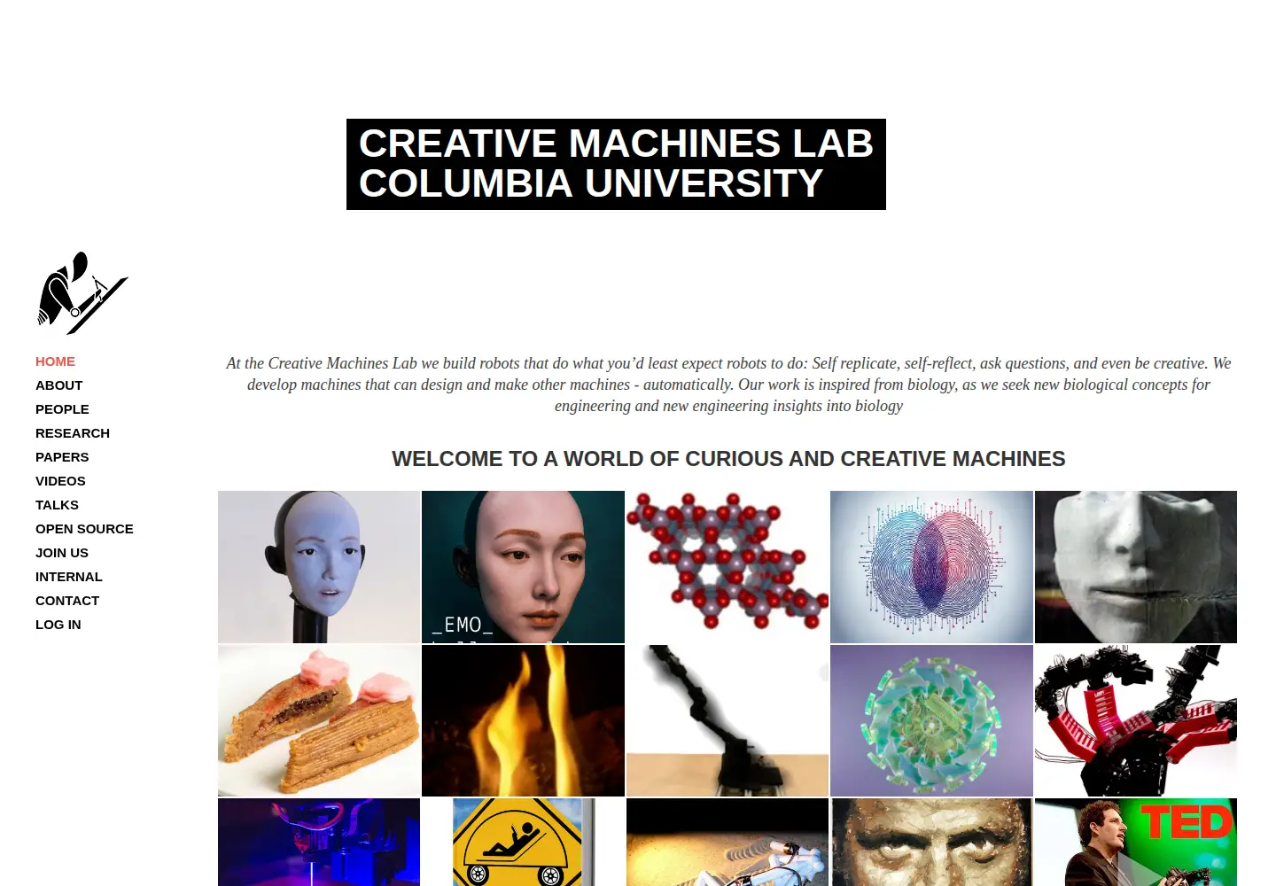 Screenshot of creativemachineslab.com