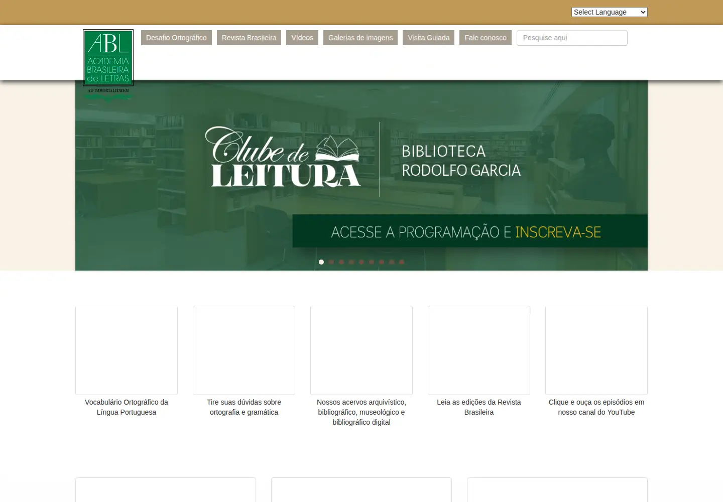 Screenshot of academia.org.br