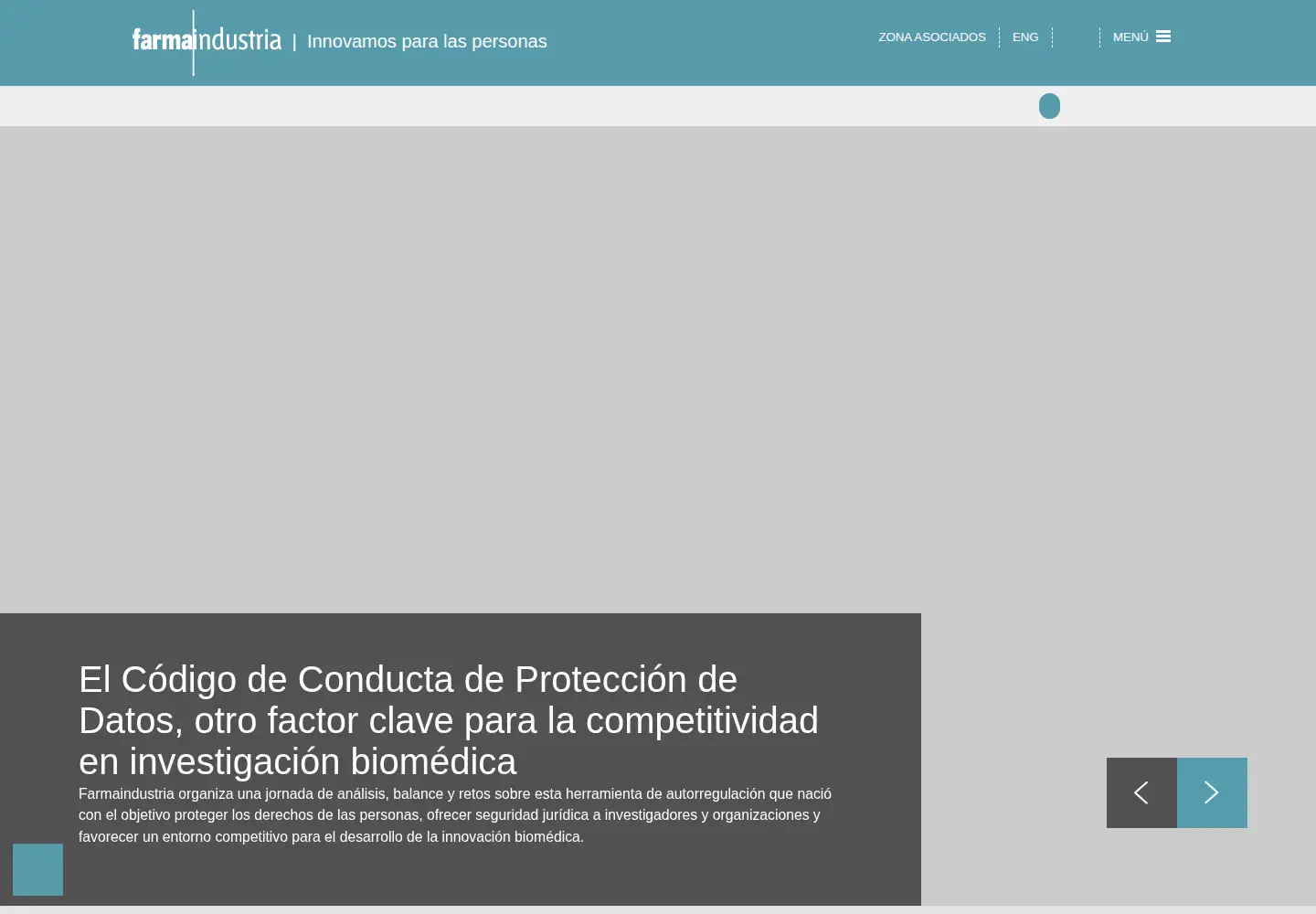 Screenshot of farmaindustria.es