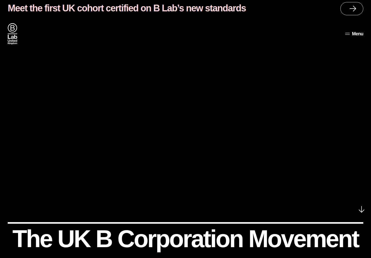 Screenshot of bcorporation.uk