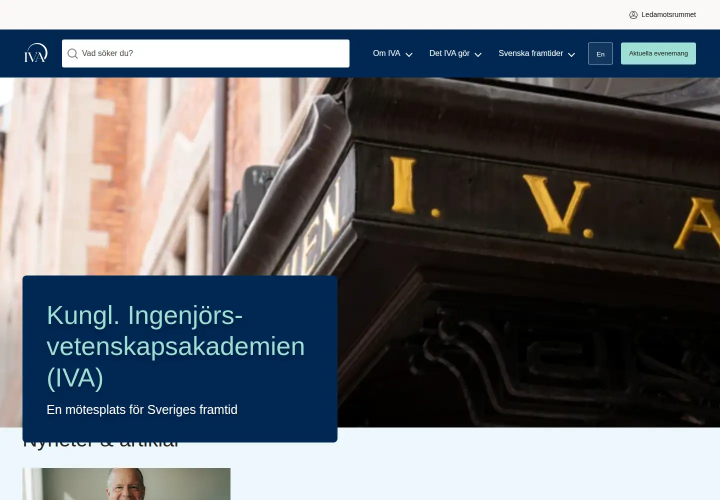 Screenshot of iva.se