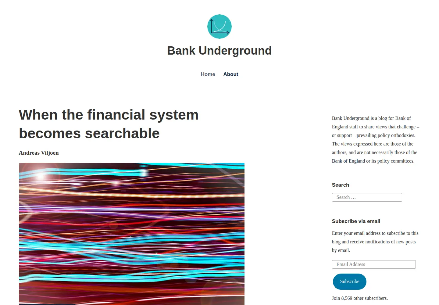 Screenshot of bankunderground.co.uk
