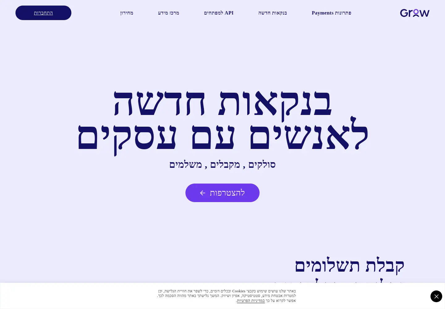 Screenshot of meshulam.co.il