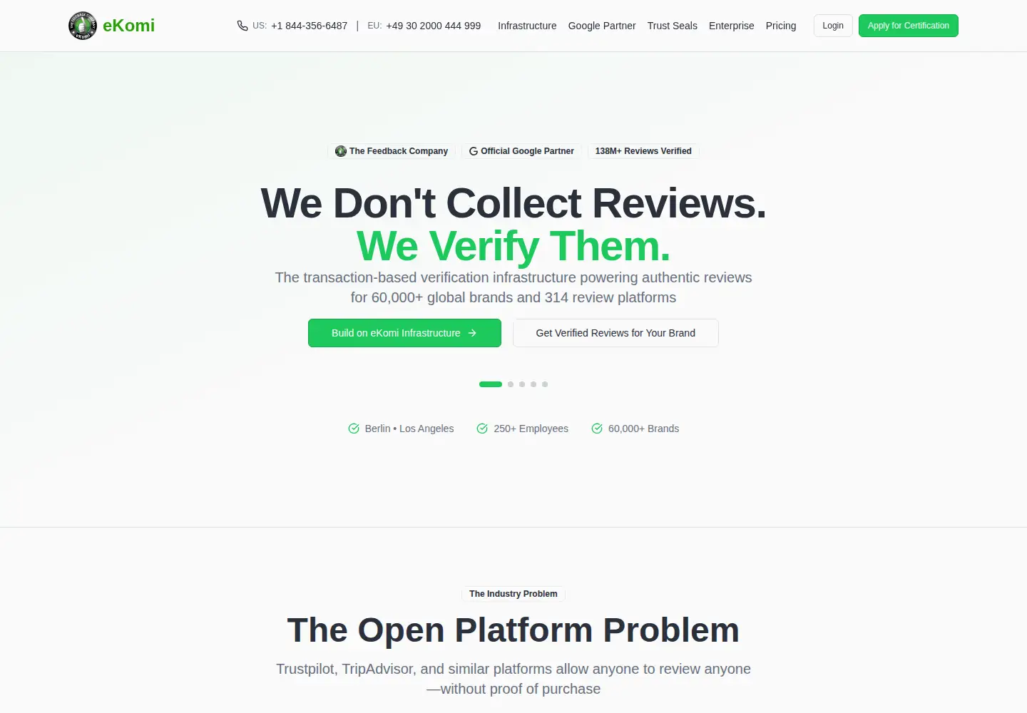 Screenshot of ekomi.com