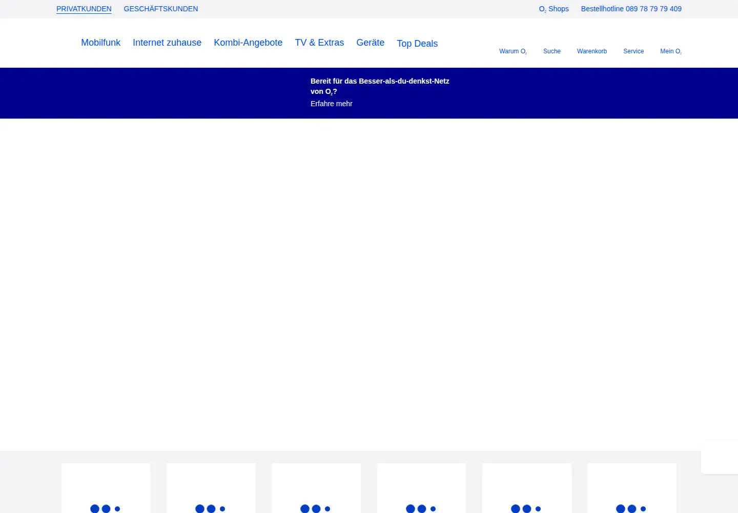 Screenshot of o2online.de