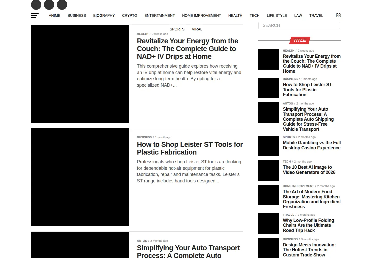 Screenshot of bobscentral.com